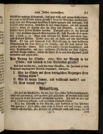 61-75, Abhandlung