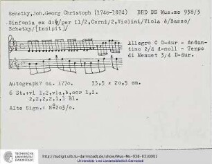Sinfonie D-Dur