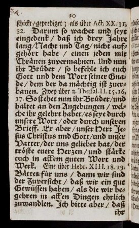 10-19, Darum so wachet und seyt eingedenk, daß ...