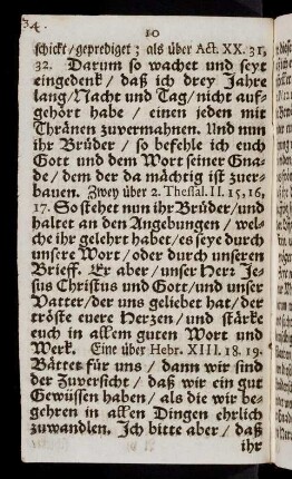 10-19, Darum so wachet und seyt eingedenk, daß ...