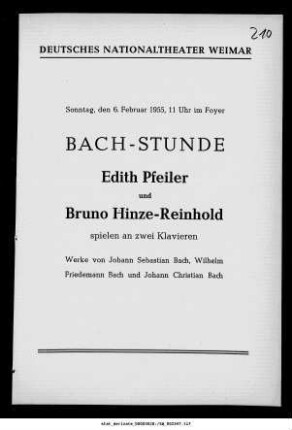 Bach-Stunde