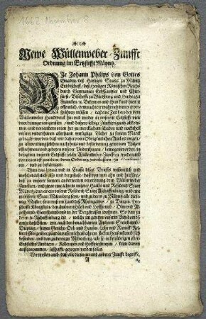 Wollweber-Zunftordnung