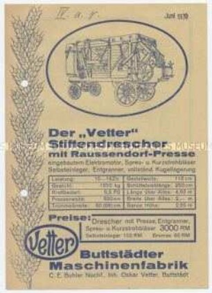 Stiftendrescher mit Raussendorf-Presse