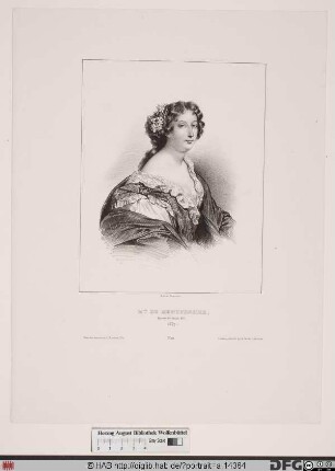 Bildnis Anne-Marie-Louise d'Orléans, duchesse de Montpensier (gen. "la Grande Mademoiselle")