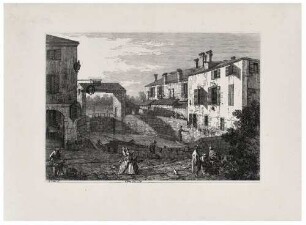 Le porte del Dolo (Die Schleuse in Dolo an der Brenta), aus der Folge "Vedute altre prese da i luoghi altre ideate da Antonio Canal"