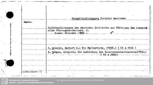 Veroeffentlichungen Institut deutschen