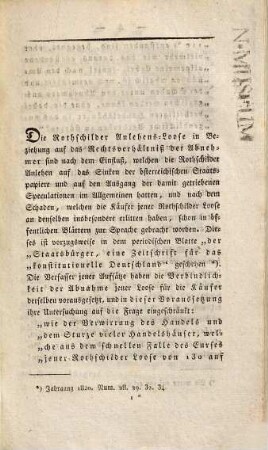 Das Rothschilder Lotterie-Anlehen von 20,800,000 Gulden im Verhältnisse der Abnehmer der Loose zu den Unternehmern des Anlehens, Herrn David Parish und Amschel M. v. Rothschild zu Frankfurt am Main : aus dem civilrechtlichen Gesichtspunkte gewürdiget