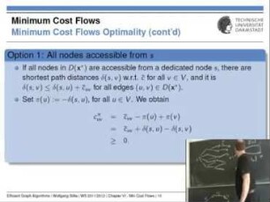 Minimum Cost Flows