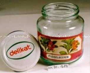 Glas für PREISELBEEREN
