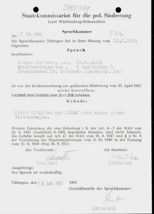 Mattern, Johann