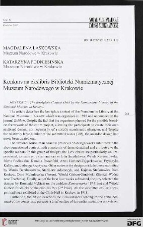 10: Konkurs na ekslibris Biblioteki Numizmatycznej Muzeum Narodowego w Krakowie