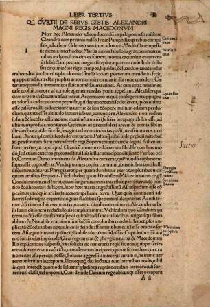 Qvintvs Cvrtivs De Rebvs Gestis Alexandri Magni Regis Macedonvm