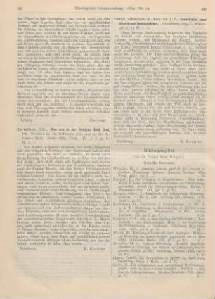 339 [Rezension] Christlieb, Alfr., Was uns in der Religion Noth thut. Ein Weckruf an die Bekenner Jesu und an die Bekenner Mose
