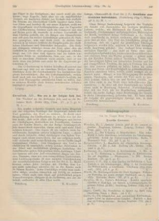 339 [Rezension] Christlieb, Alfr., Was uns in der Religion Noth thut. Ein Weckruf an die Bekenner Jesu und an die Bekenner Mose