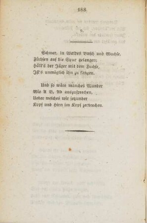 Schwer, in Waldes Busch und Wuchse