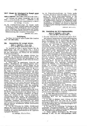 Bearbeitung der KLV-Angelegenheiten : [Amtliche Erlasse] ; [Amtlicher Teil]