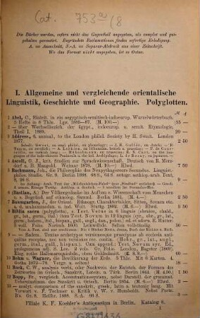 Katalog : Filiale K. F. Koehler's Antiquarium in Berlin. [Umschlagt.], 8