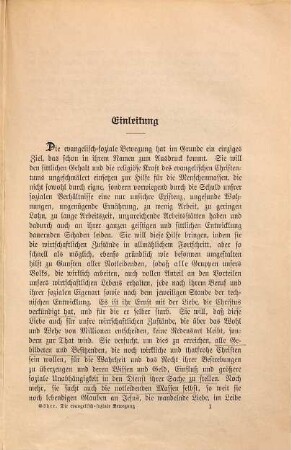 Die evangelisch-soziale Bewegung : ihre Geschichte und ihre Ziele