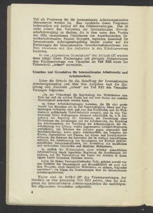 Ursachen und Grundsätze für Internationales Arbeitsrecht und Arbeiterschutz