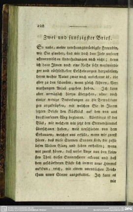 Zwei und funfzigster Brief