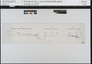 Zwickau, Bockwa und Oberhohndorf, Profile zwischen verschiedenen Schächten