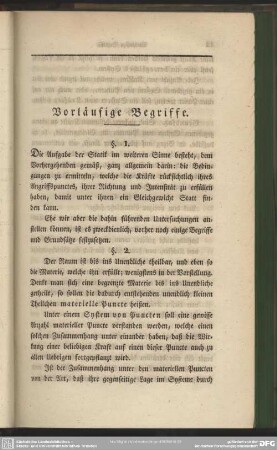 Vorläufige Begriffe