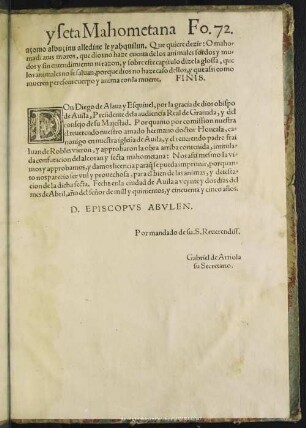 Don Diego de Alava y Esquivel ...