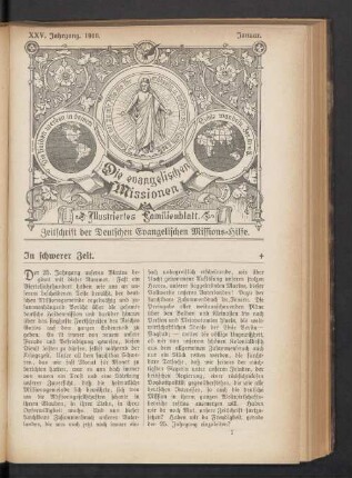 XXV. Jahrgang. 1919. Januar