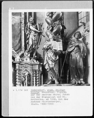 Johannes der Evangelist und Heilige Katharina (?)