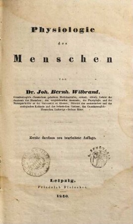Physiologie des Menschen