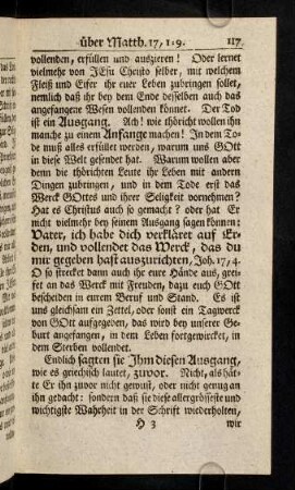 117-122, Endlich sagten sie Ihm diesen Ausgang, wie es ...
