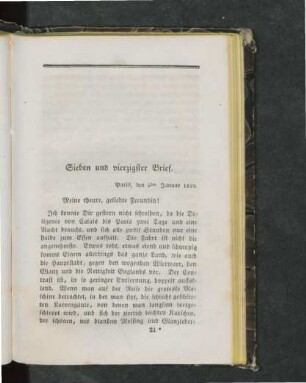 Sieben und vierzigster Brief.