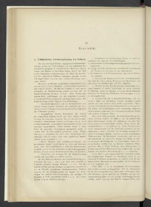 IV. Statistik