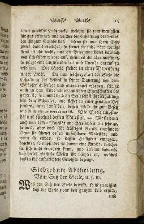 Siebzehnte Abtheilung.