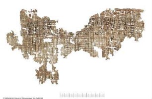 Hieratischer Papyrus mit einer Tempelakte