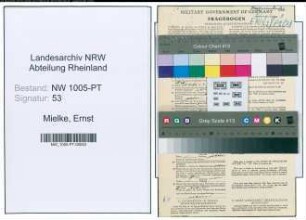 Entnazifizierung Ernst Mielke , geb. 02.04.1901 (Postfacharbeiter)