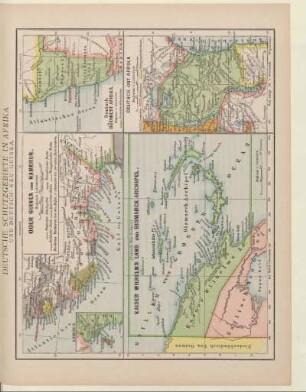 Deutsche Schutzgebiete in Afrika und Deutsch-Neu-Guinea, Oberguinea und Kamerun, Deutsch Südwest Afrika, Kaiser Wilhelms Land und Bismarck Archipel, Deutsch Ost Afrika