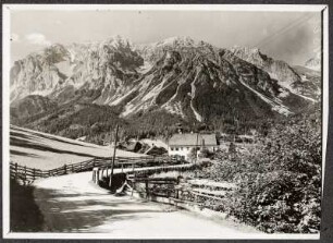 Österreich, Ramsau am Dachstein. Ortsteil mit St. Rupert am Kuhn