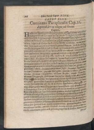 Caput XLIIX. Continens Paraphrasin Cap. 21. Apocal. a v. 18. usque ad finem Capitis