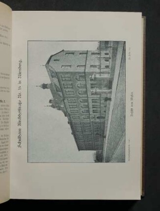 22) Schulhaus Kirchhofstraße Nr. 16. in Nürnberg. Ansicht von Westen.