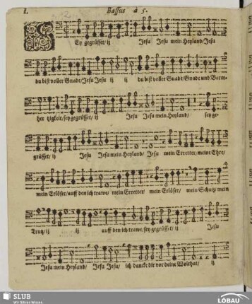 I. Sey gegrüsset Jesu