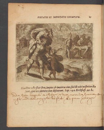 25. Pietatis et impietatis exemplum.
