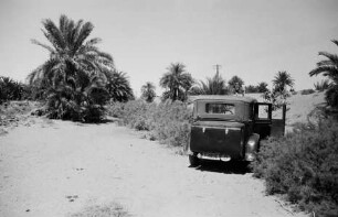 Das Exkursions-Automobil auf dem Weg nach Gebel es-Silsileh