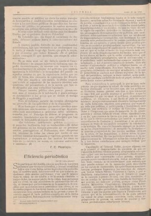 Eficiencia periodística