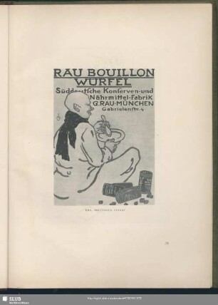 Rau Boullion-Würfel Plakat