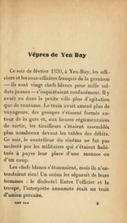 Vêpres de Yen Bay