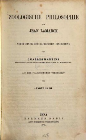Zoologische Philosophie