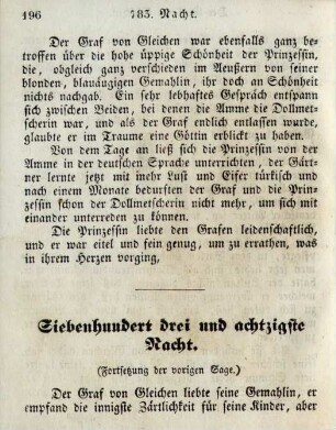 Siebenhundert drei und achtzigste Nacht