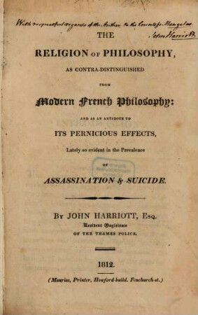 The Religion of Philosophy