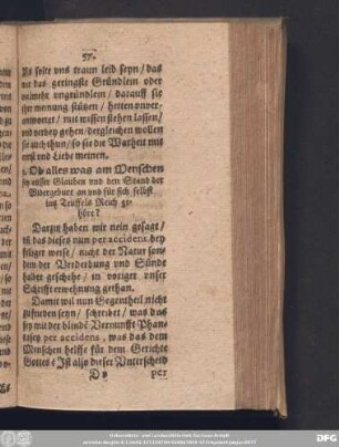 3. Ob alles was am Menschen sey ausser Glauben und den Stand der Widergeburt an und für sich selbst ins Teuffels Reich gehöre?